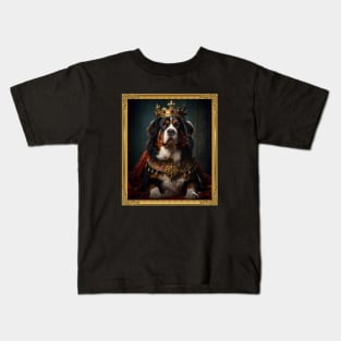 Stalwart Bernese Mountain Dog - Medieval Swiss King (Framed) Kids T-Shirt